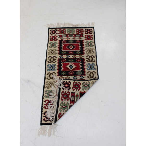 Image 1 of Satz von 4 alten Kilim-Wollteppichen, Tschechoslowakei 1960