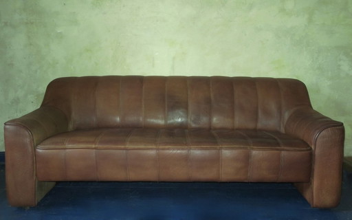 De Sede Ds44 3-Sitzer Sofa in Büffelleder, Schweiz 1970S