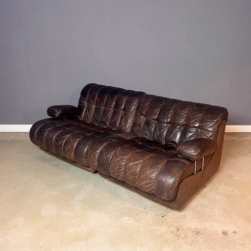 Modulares 2-Sitz-Sofa in Patina Patchwork