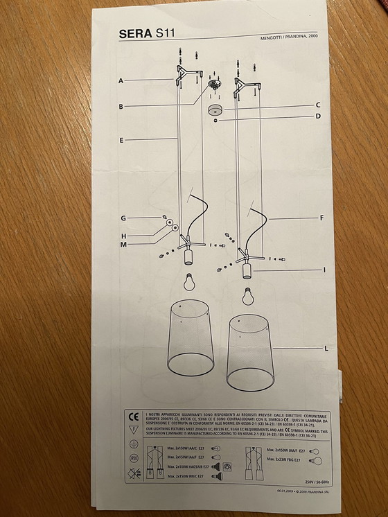 Image 1 of Prandina Sera S11 Pendelleuchten, 2 Stück