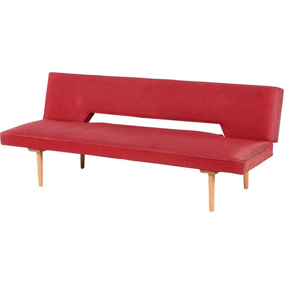 Image 1 of Vintage-Sofa aus Buchenholz von Miroslav Navratil, Tschechien 1960er Jahre