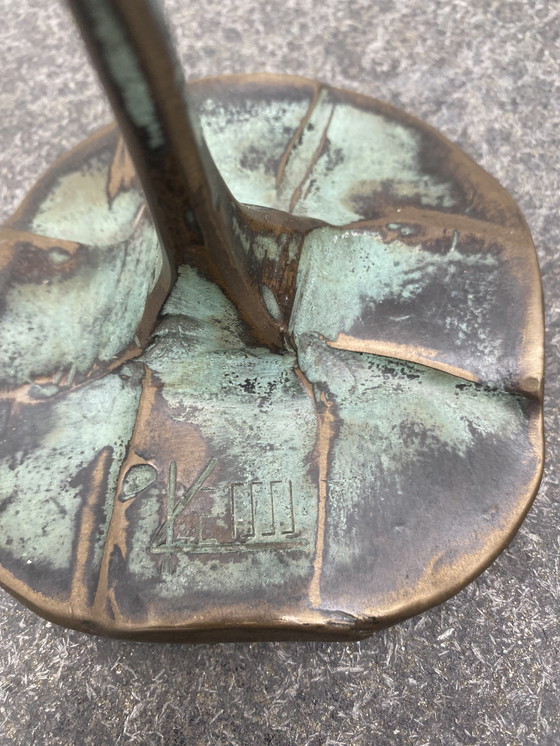 Image 1 of 2 Bronzeleuchter von Lothar Klute