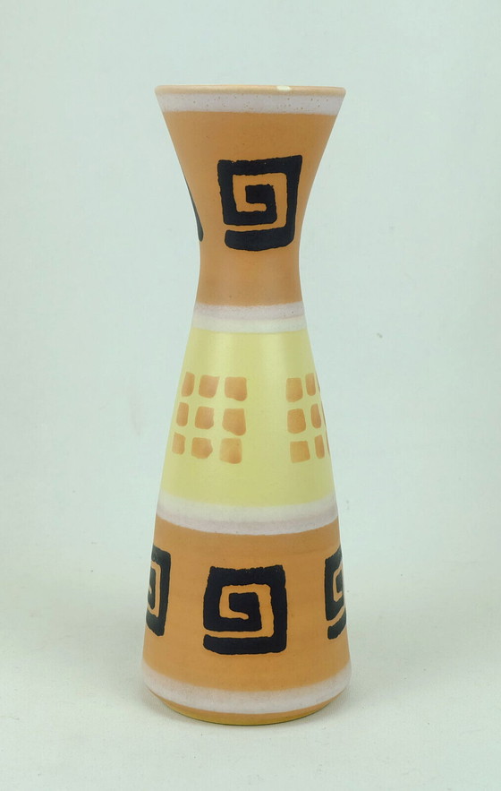 Image 1 of Dümler & Breiden mid century Vase Abstrakt Dekor Modell-Nr. 1302-29