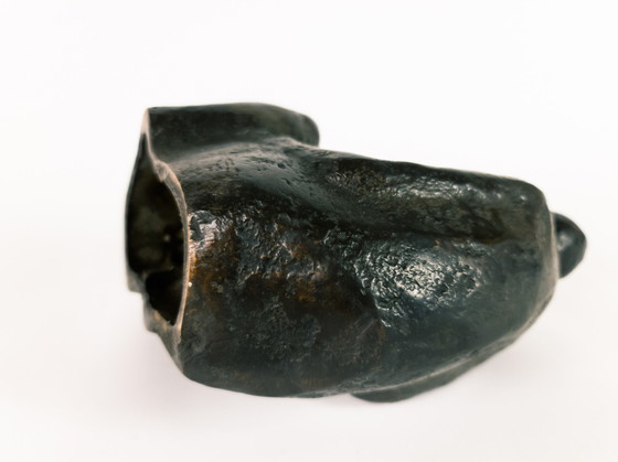 Image 1 of Niederländisches Design – Rijkel Dijkstra – Bronze – „2 Personen in einem guten Gespräch“ – 80er Jahre