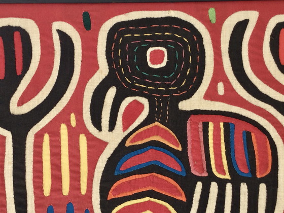 Image 1 of Mola Kuna Textile Wanddekoration