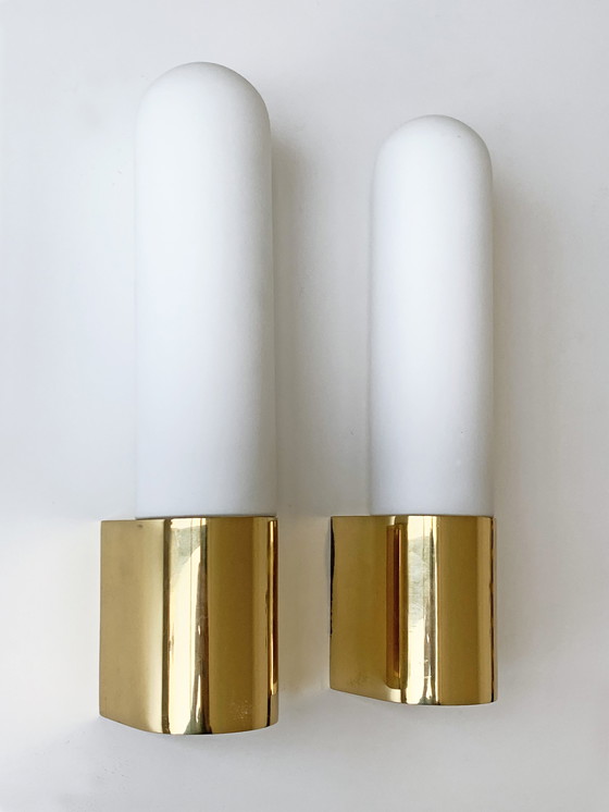 Image 1 of 2x Glashutte Limburg Design Wandleuchten