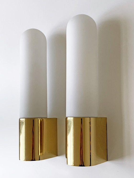 Image 1 of 2x Glashutte Limburg Design Wandleuchten