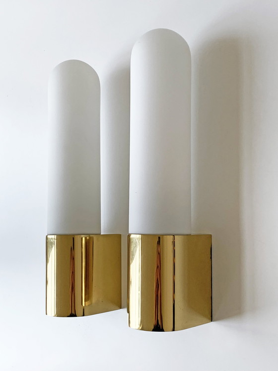 Image 1 of 2x Glashutte Limburg Design Wandleuchten