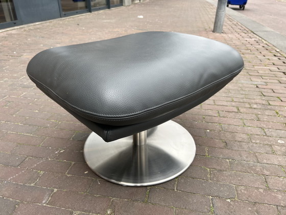 Image 1 of Leolux Cece Hocker Grau Leder