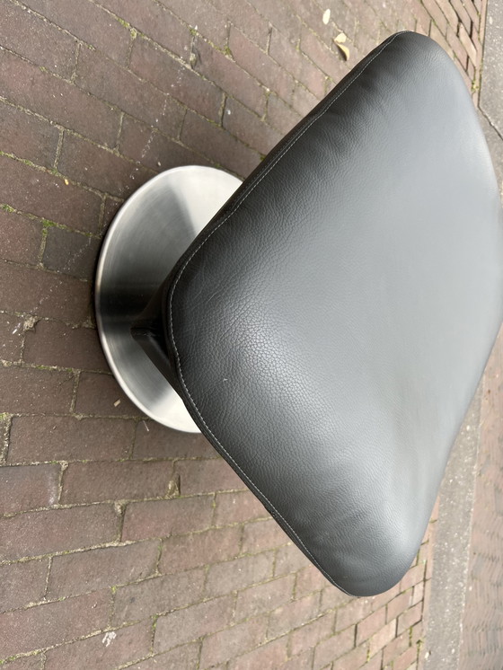 Image 1 of Leolux Cece Hocker Grau Leder