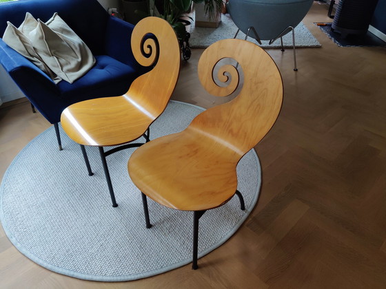 Image 1 of Design Esstisch Maroeska Metz mit 6 Geigenstühlen