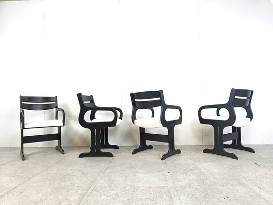 Image 1 of 4x Esszimmerstühle aus der Mid century