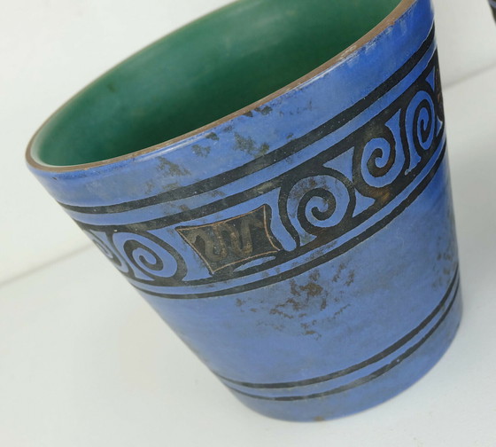Image 1 of Satz von 3 Blumentöpfen Ceramano Pergamon Hanns Welling 1950er 1960er Jahre