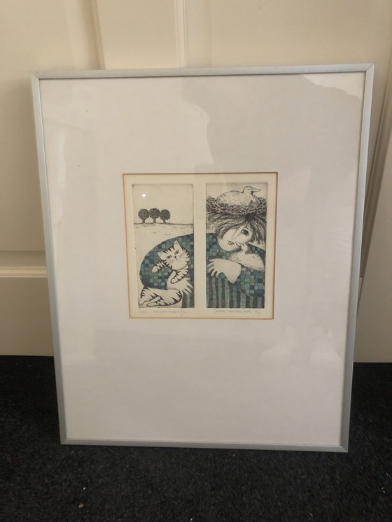 Image 1 of Ineke Mengelder Radierung 7/20 Außengebiss