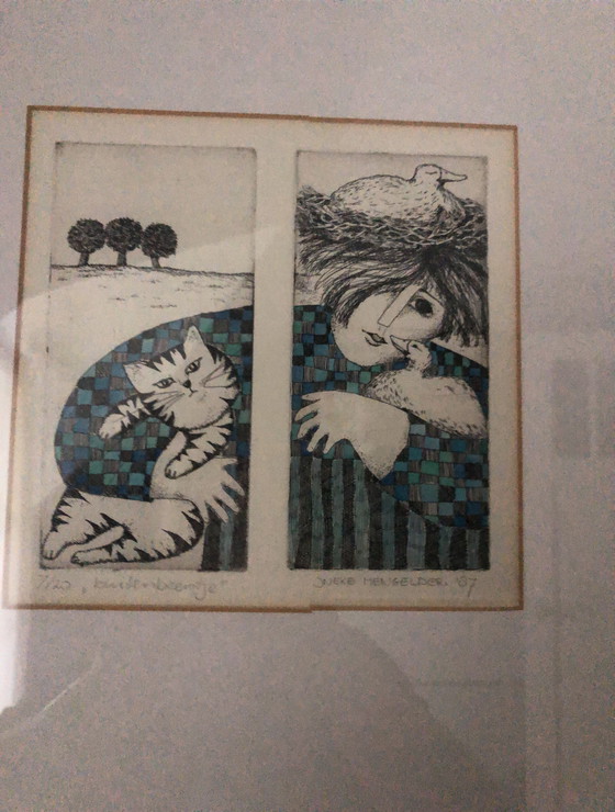 Image 1 of Ineke Mengelder Radierung 7/20 Außengebiss