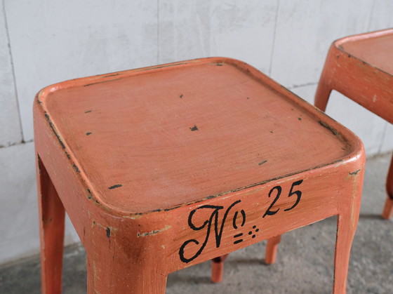 Image 1 of 2x Industrial Hocker