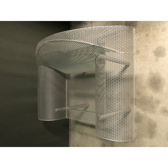 Image 1 of Postmoderner Metallgitter-Sessel, 1990