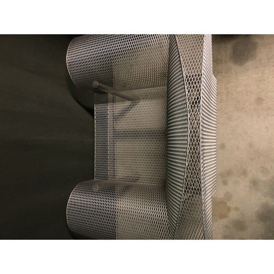 Image 1 of Postmoderner Metallgitter-Sessel, 1990