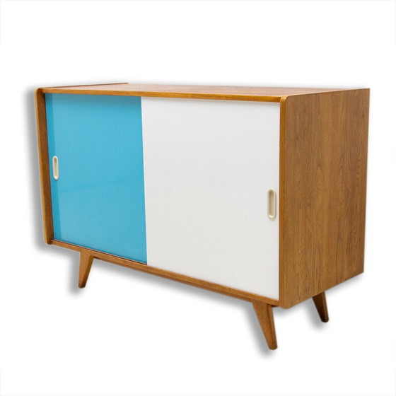 Image 1 of Mid Century Sideboard U-452 mit Schiebetüren von Jiří Jiroutek, Tschechoslowakei 1960er Jahre