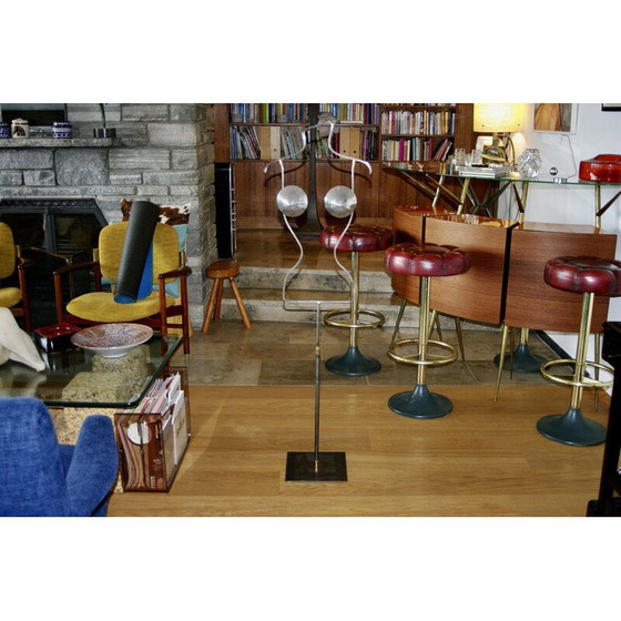 Image 1 of Vintage Art Deco Schaufensterpuppe auf Füßen aus Stahl und Aluminium von René Herbst für Siegel, 1930