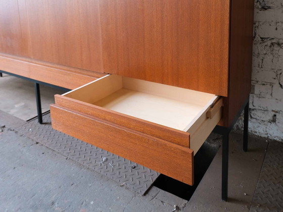 Image 1 of Vintage Waeckerlin Teak Highboard B60 Für Behr International