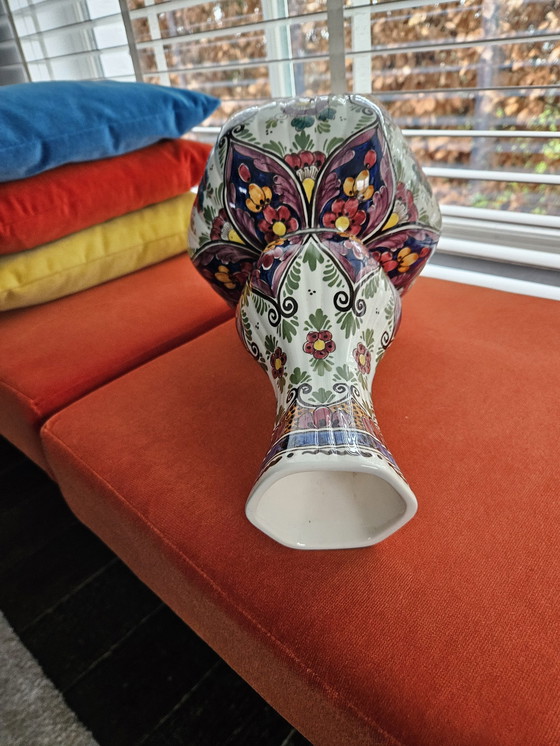 Image 1 of Vase Delfter Polychromie