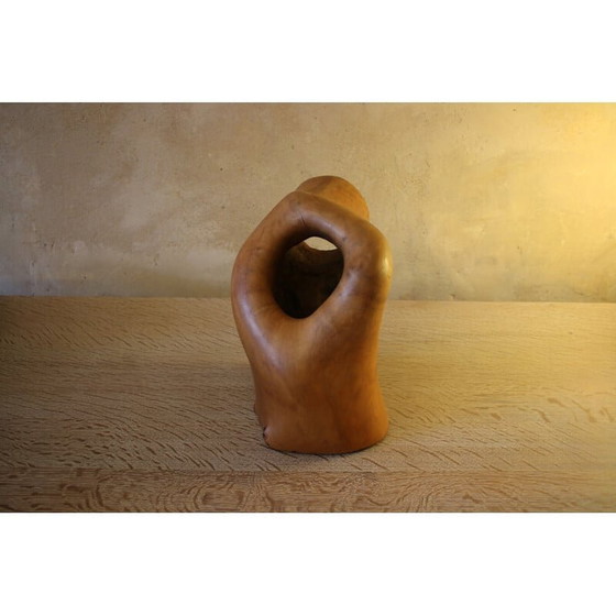 Image 1 of Abstrakte Skulptur aus graviertem Holz