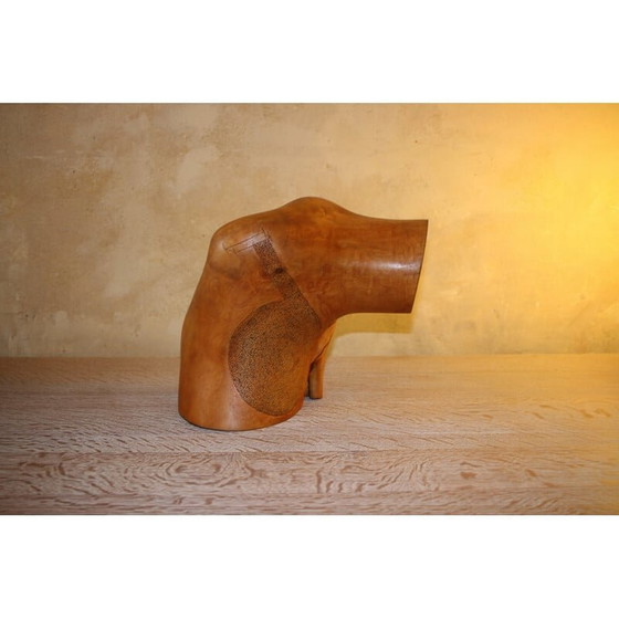 Image 1 of Abstrakte Skulptur aus graviertem Holz