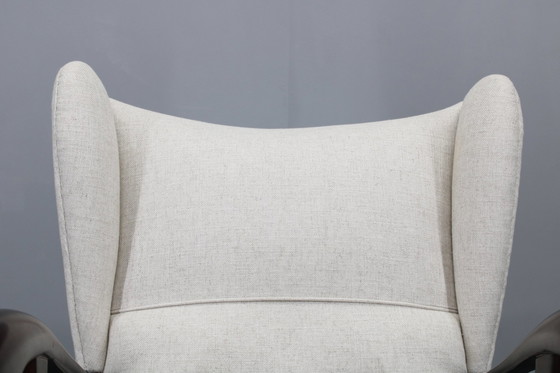 Image 1 of 1950S Restaurierter Ohrensessel , Tschechoslowakei