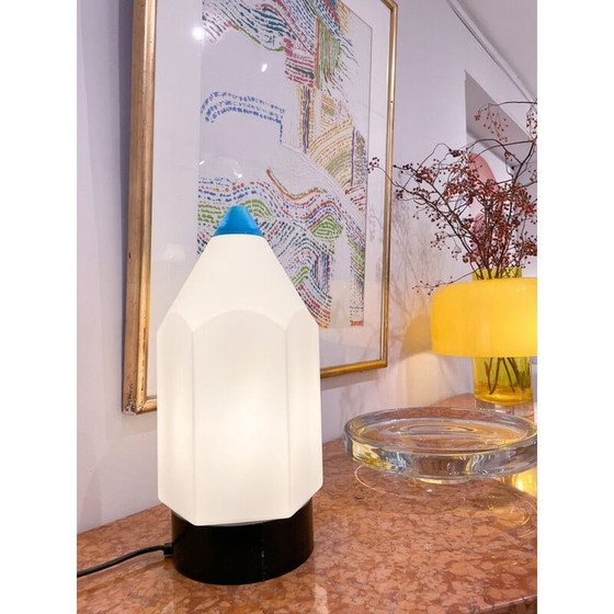 Image 1 of Mid-century matita tischlampe von Federica Marangoni für Murano Due, 1980er Jahre