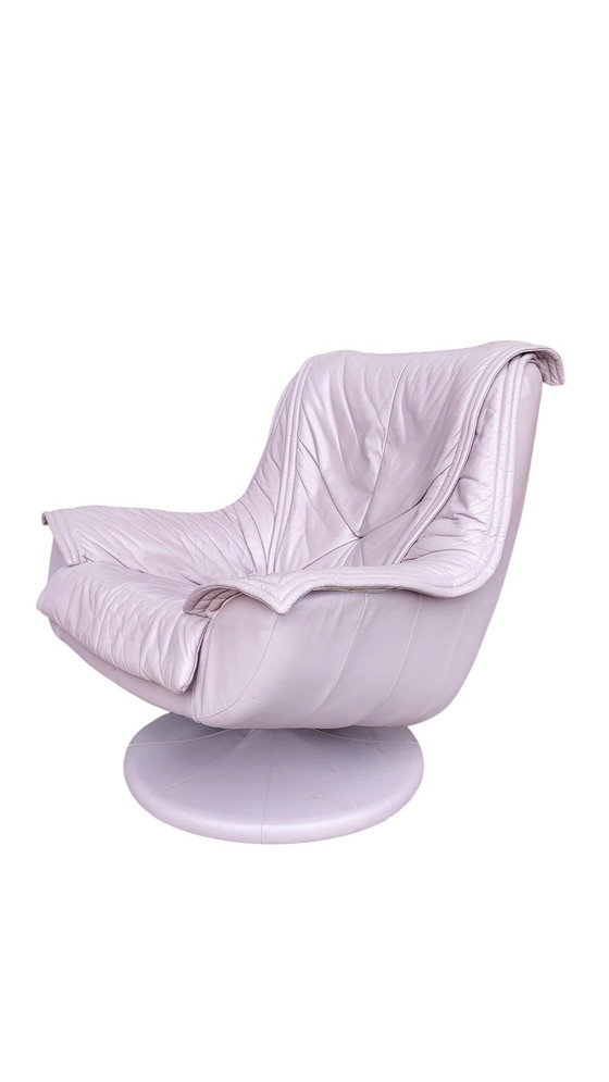 Image 1 of Post Modern Lilac Lounge Chair 1980S