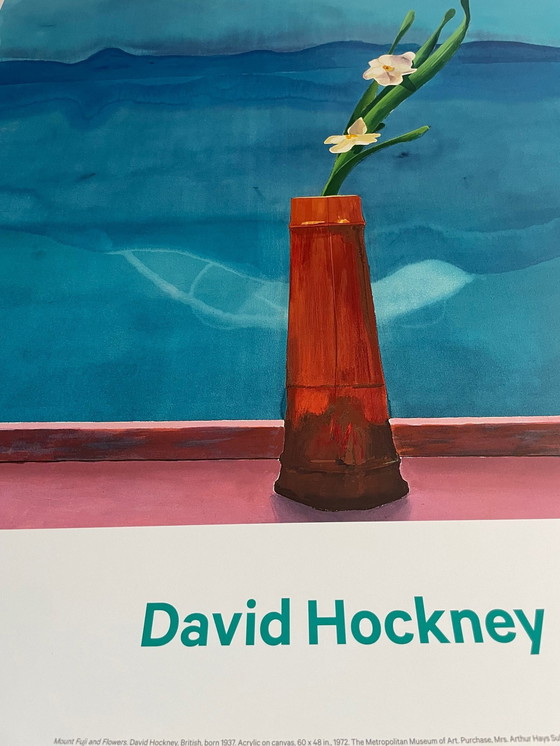 Image 1 of David Hockney, Berg Fuji und Blumen, 1972