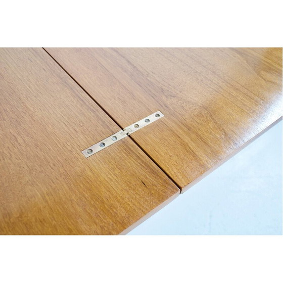 Image 1 of Vintage Couchtisch aus Teakholz und Stahl, Frankreich 1950