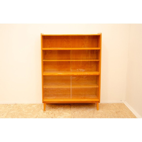 Image 1 of Vintage Bücherregal aus Nussbaum und Buche von František Jirák für Jitona, Tschechoslowakei 1960