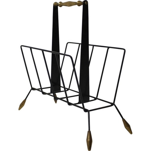 Mid-Century Zeitungsständer, 1970er Jahre