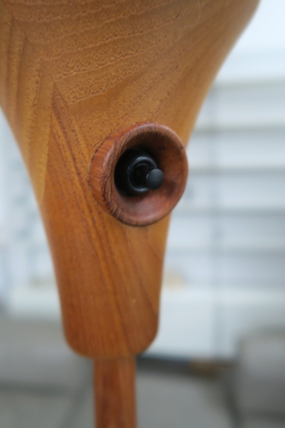 Image 1 of Seltene Stehlampe in Teakholz aus Dyrlund, Dänemark, 70S