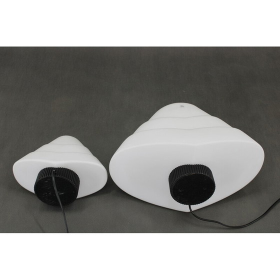 Image 1 of Paar Tischlampen aus Muranoglas, Italien 1980