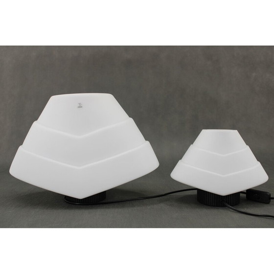 Image 1 of Paar Tischlampen aus Muranoglas, Italien 1980