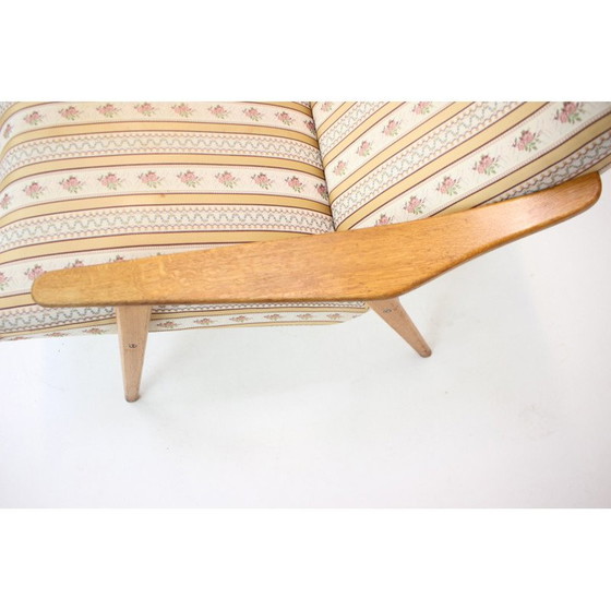 Image 1 of Mid-Century Sessel aus Holz und Stoff, Tschechoslowakei 1960er Jahre