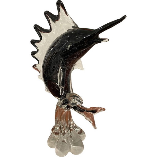 Vintage Schwertfisch aus Muranoglas