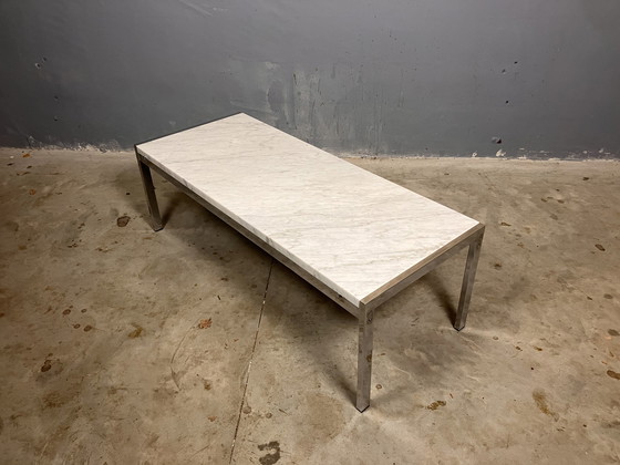 Image 1 of Marmor Couchtisch Chrom Mid Century