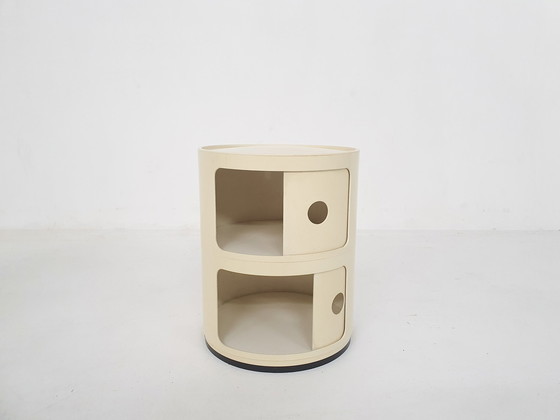 Image 1 of Anna Castelli für Kartell 'Componibili Tondi' Nachttisch, Italien 1969