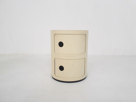 Image 1 of Anna Castelli für Kartell 'Componibili Tondi' Nachttisch, Italien 1969