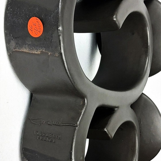 Image 1 of Paar Vintage-Keramik-Kerzenständer von Giraud-Vallauris, Frankreich 1950