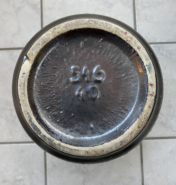 Image 1 of Große keramische Vase schwarz und weiß von Scheurich Deutschland Modell 546-40