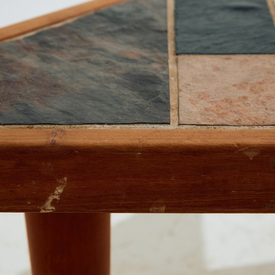 Image 1 of Mk10429 Teak und Keramik Couchtisch von Britt Sallingboe, 2er Set