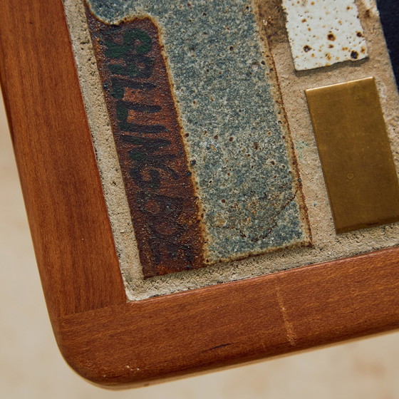 Image 1 of Mk10429 Teak und Keramik Couchtisch von Britt Sallingboe, 2er Set