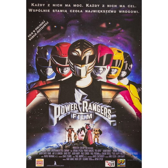 Image 1 of Vintage Power Rangers Filmplakat von Bryan Spicer, Polen