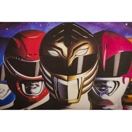 Image 1 of Vintage Power Rangers Filmplakat von Bryan Spicer, Polen