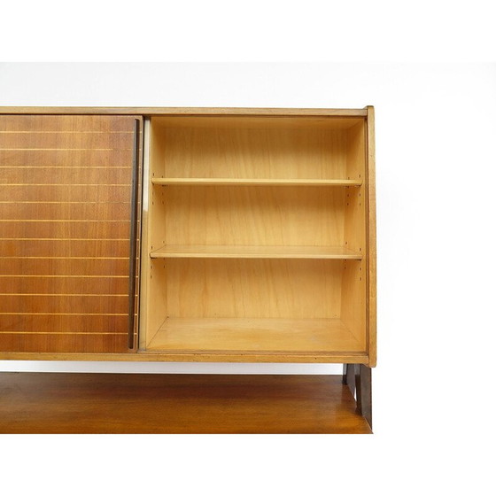 Image 1 of Typisches Vintage-Vitrinen-Highboard - 1950er Jahre